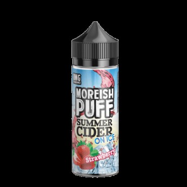 STRAWBERRY E LIQUID BY MOREISH PUFF - SUMMER CIDER ON ICE 100ML 70VG