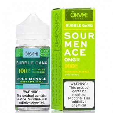 SOUR MENACE E LIQUID BY OKVMI - BUBBLE GANG 100ML 70VG SOUR MENACE E LIQUID BY OKVMI - BUBBLE GANG 100ML 70VG