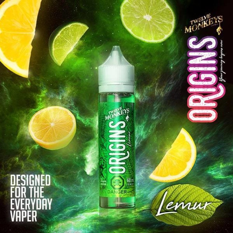 LEMUR ORIGINS E LIQUID BY 12 MONKEYS 50ML 65VG LEMUR ORIGINS E LIQUID BY 12 MONKEYS 50ML 65VG